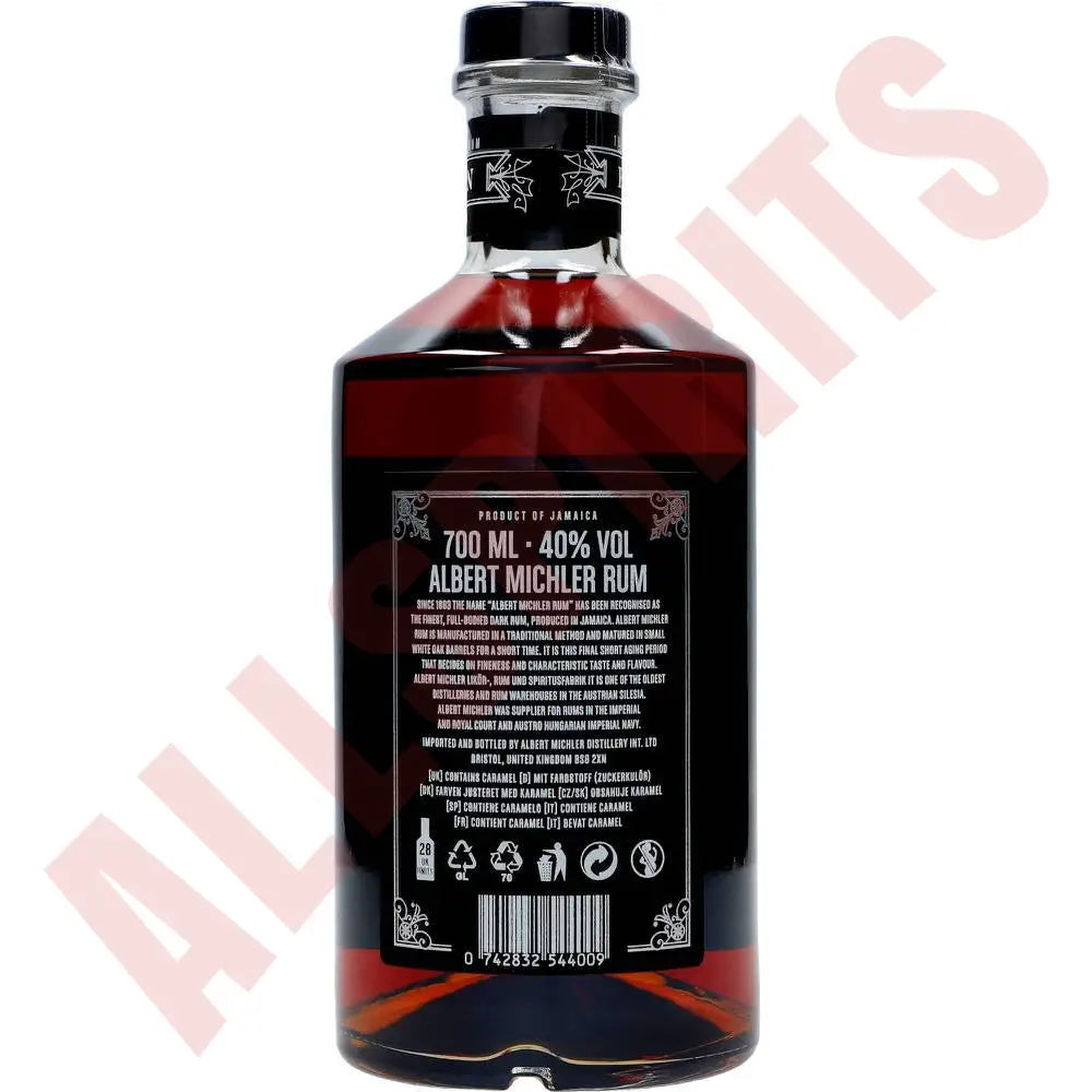 Michler´s Jamaican Artisanal Dark Rum 40% + Tin Cup Black GB - AllSpirits