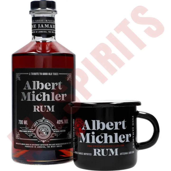 Michler´s Jamaican Artisanal Dark Rum 40% + Tin Cup Black GB - AllSpirits