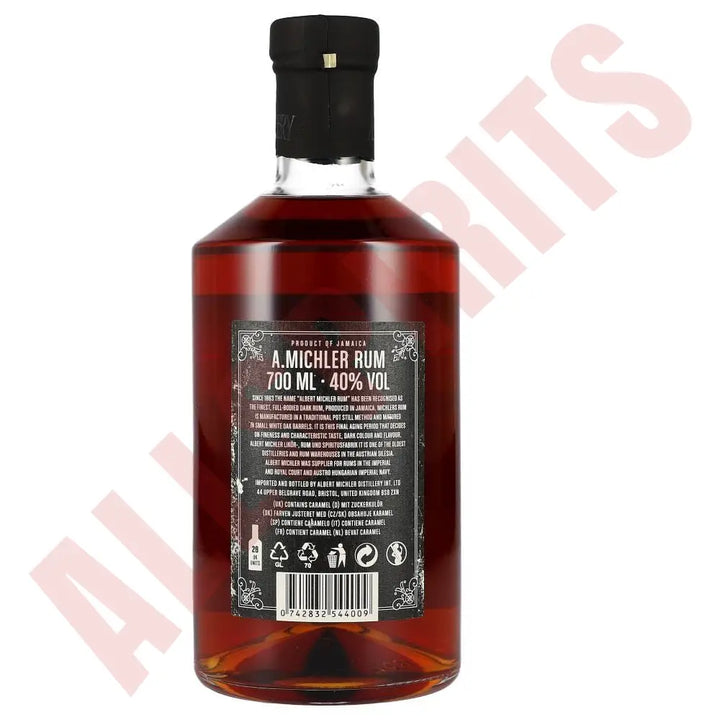 Michlers Jamaican Artisanal Dark Rum 40% 0,7 ltr. -GB- - AllSpirits