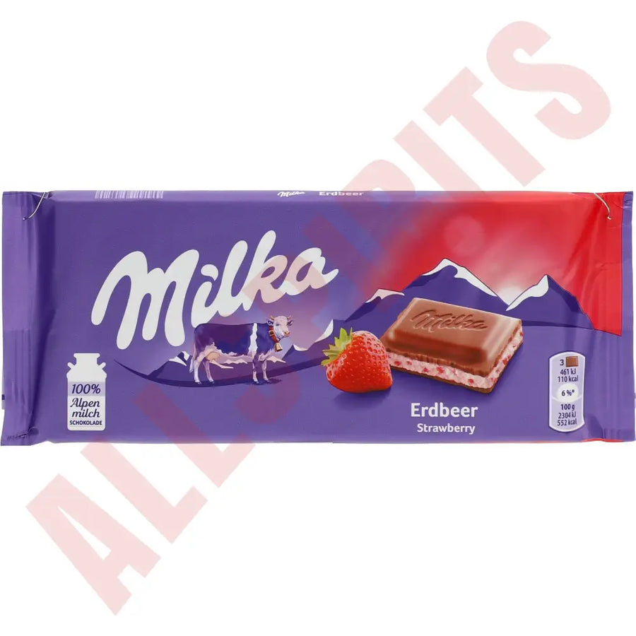 Milka Erdbeer 100g - AllSpirits