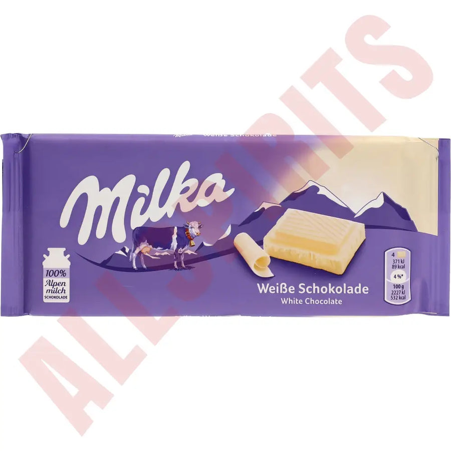 Milka Weisse Schokolade 100g - AllSpirits