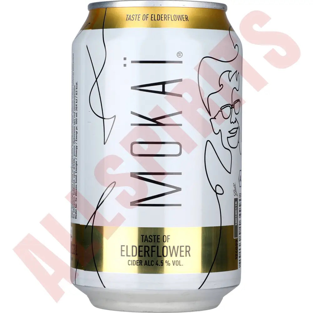 Mokai Elderflower 4,5% 18x 0,33 ltr. zzgl. DPG Pfand - AllSpirits