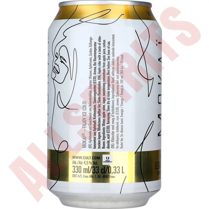 Mokai Elderflower 4,5% 18x 0,33 ltr. zzgl. DPG Pfand - AllSpirits