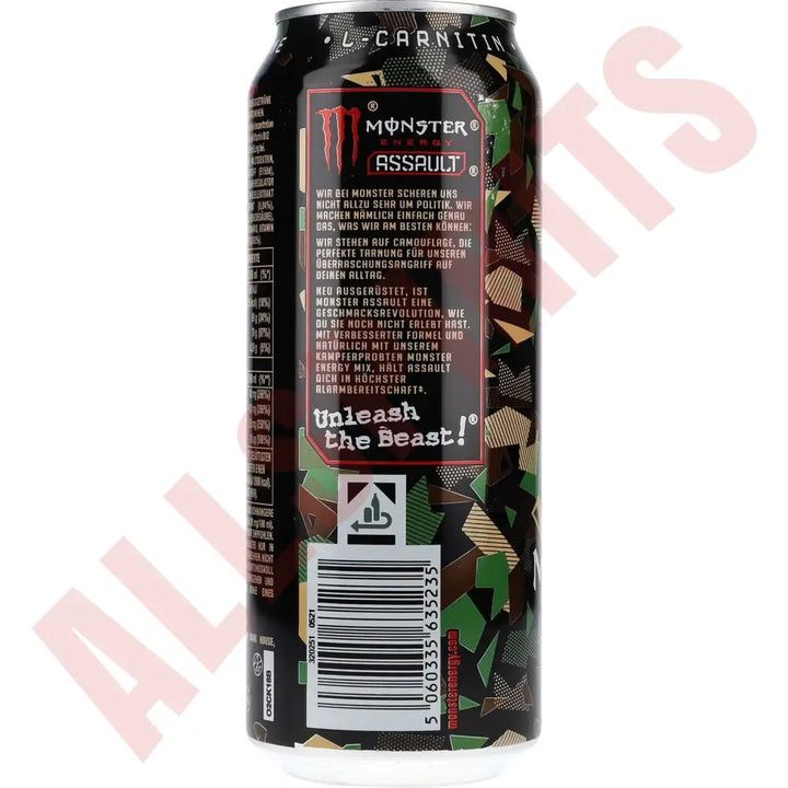 Monster Energy Assault 12x0,5 ltr. zzgl. DPG Pfand - AllSpirits