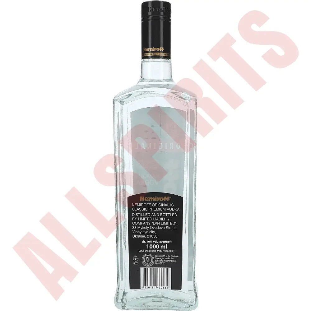 Nemiroff Original Vodka 40% 1ltr. - AllSpirits