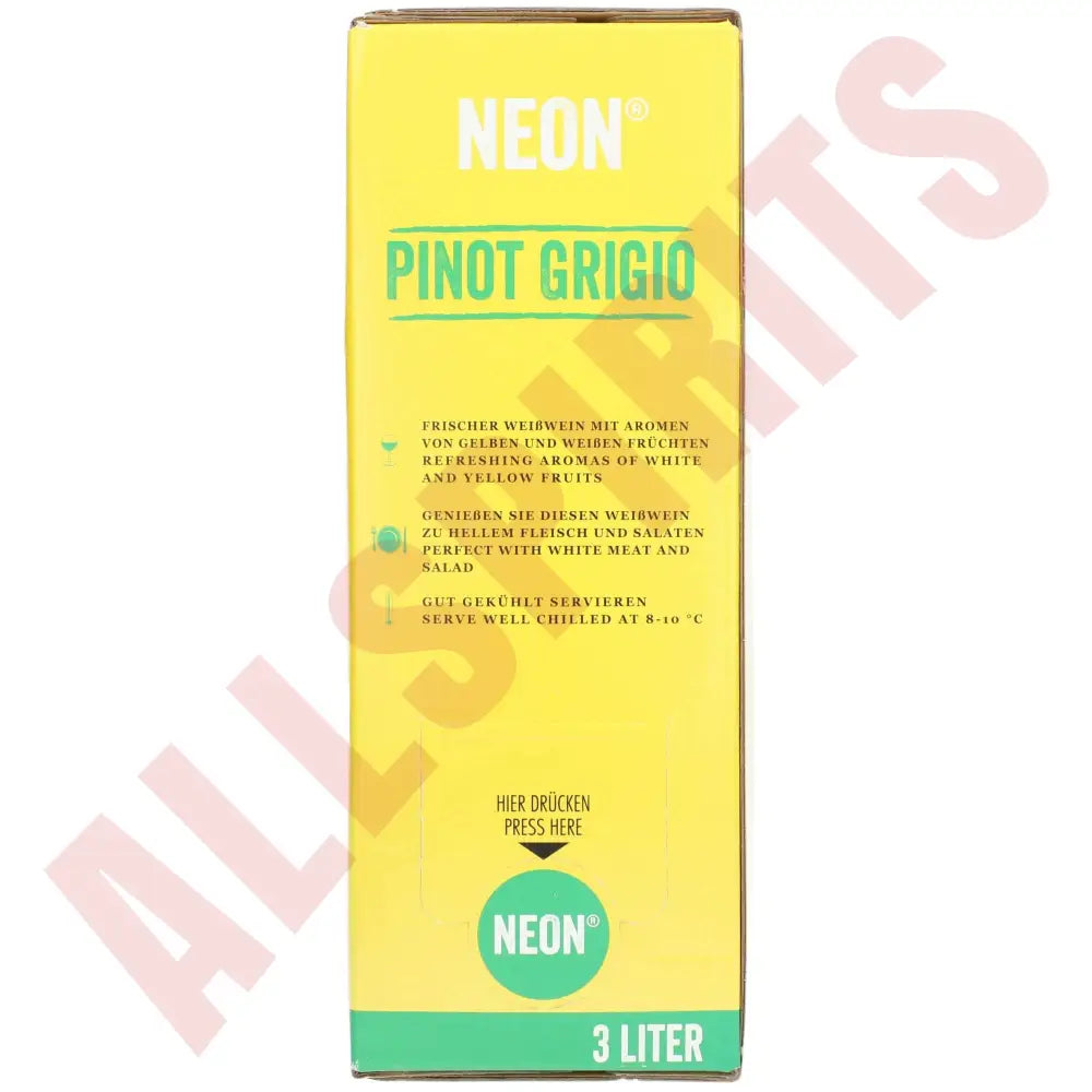 Neon Pinot Grigio 12,5% 3 ltr. - AllSpirits