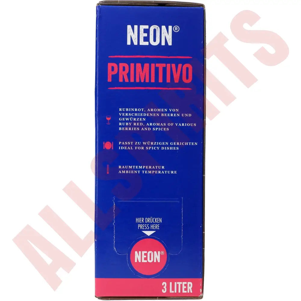 Neon Primitivo 13,5% 3 ltr. - AllSpirits