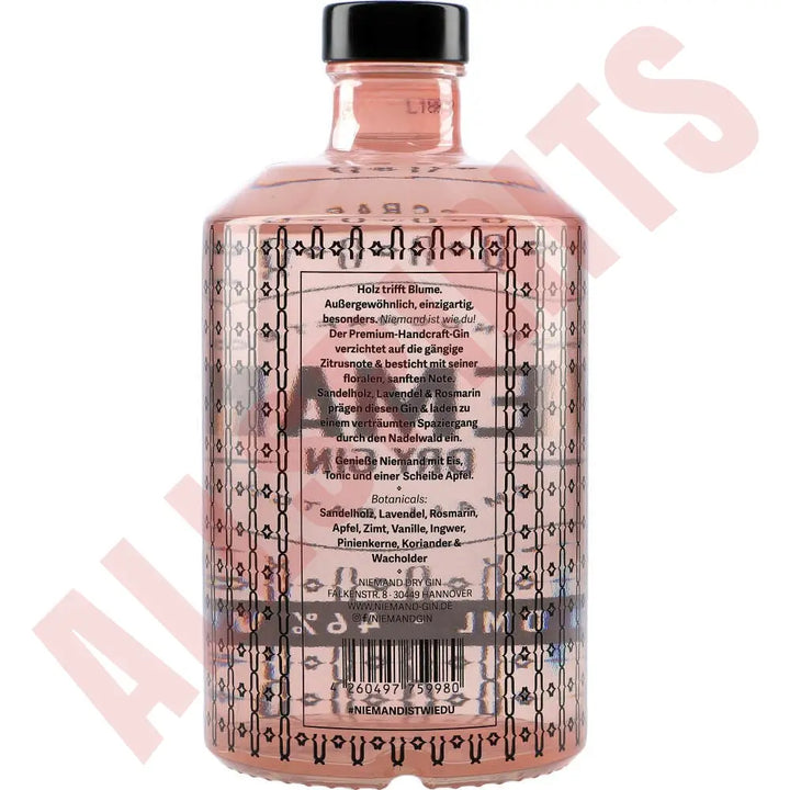 Niemand Dry Gin 46% 0,5l - AllSpirits