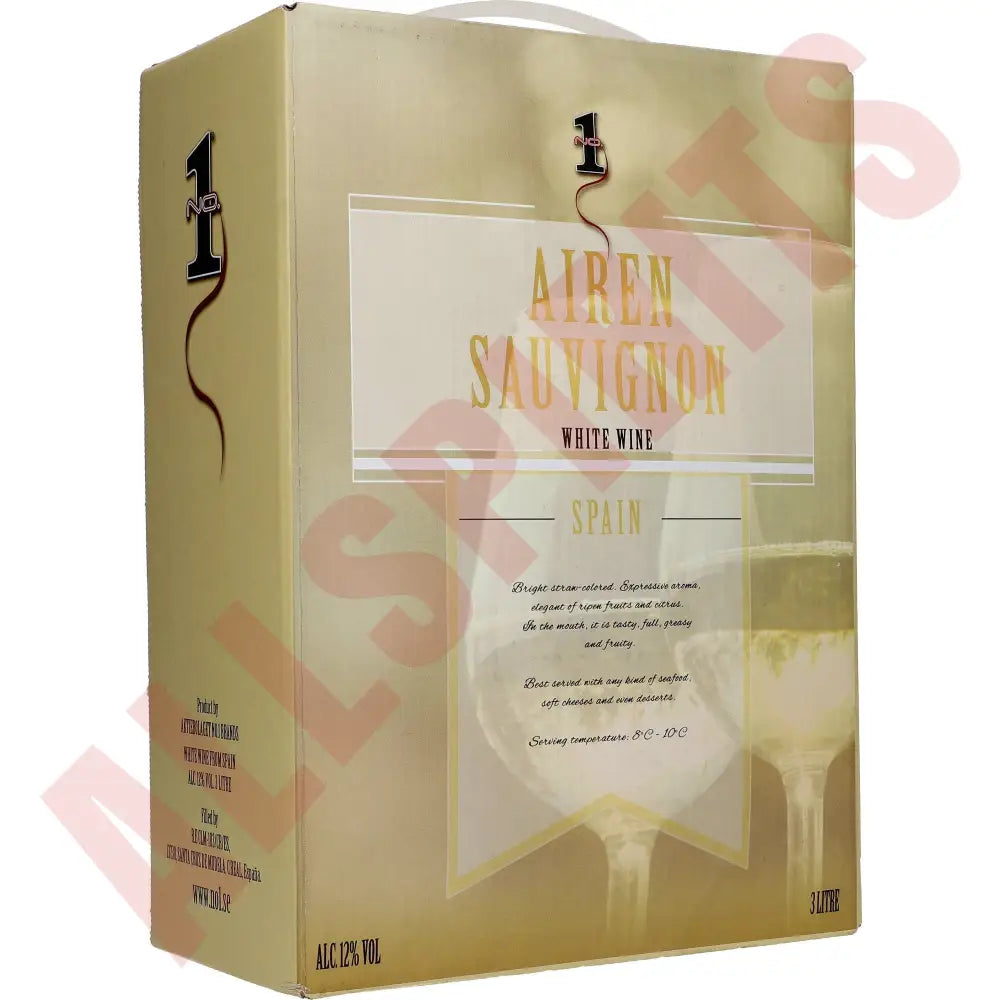 No.1 White Wine Spain 12% 3 ltr. - AllSpirits