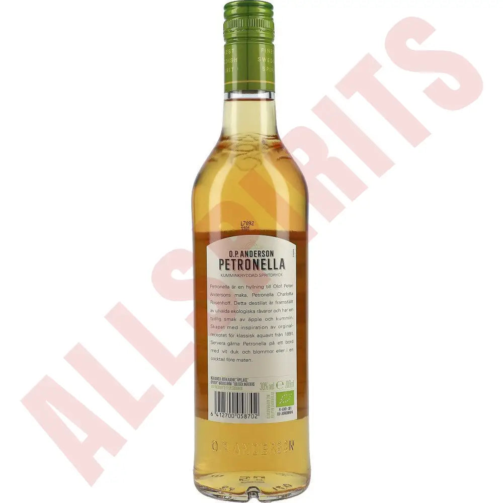 O.P. Anderson PETRONELLA Aquavit - řkologisk 30% 0,7 ltr. - AllSpirits