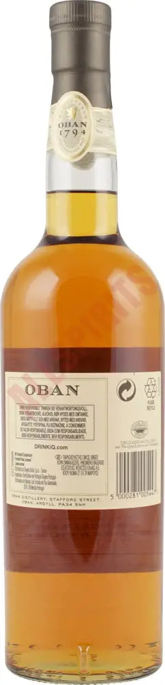 Oban Malt Whisky 14 Jahre 43% 0,7 ltr. - AllSpirits