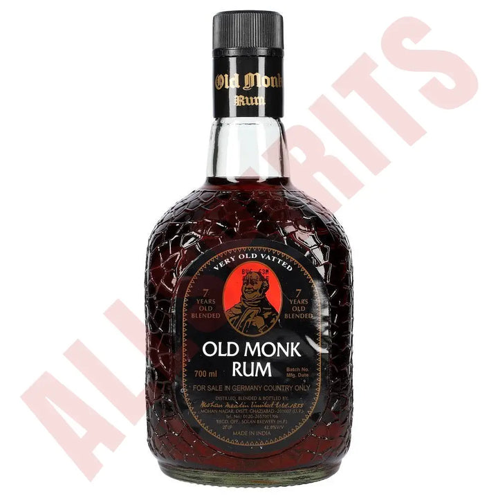 Old Monk Rum 7 Years 42,8% 1 ltr. - AllSpirits