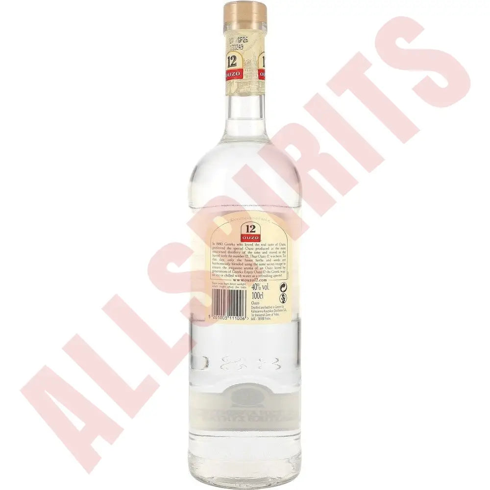 Ouzo 12 40% 1 ltr. - AllSpirits