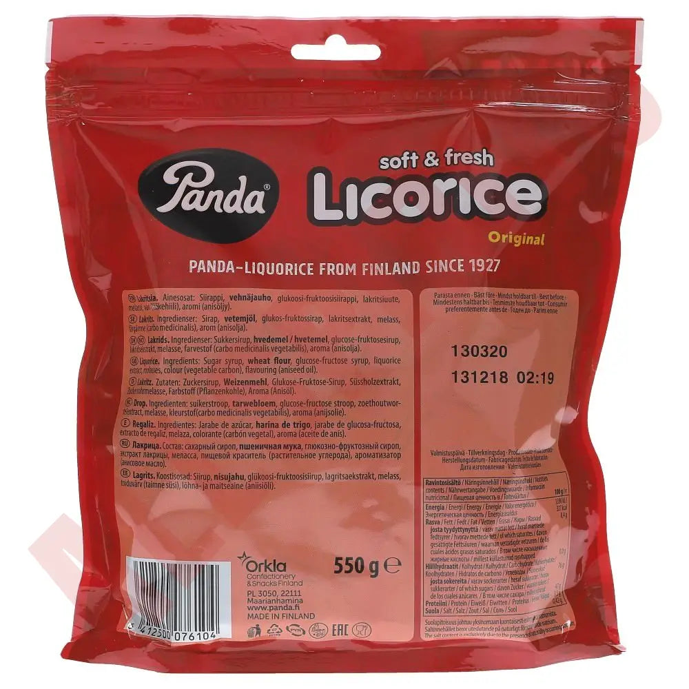 Panda Soft & Fresh Licorice 550 g - AllSpirits