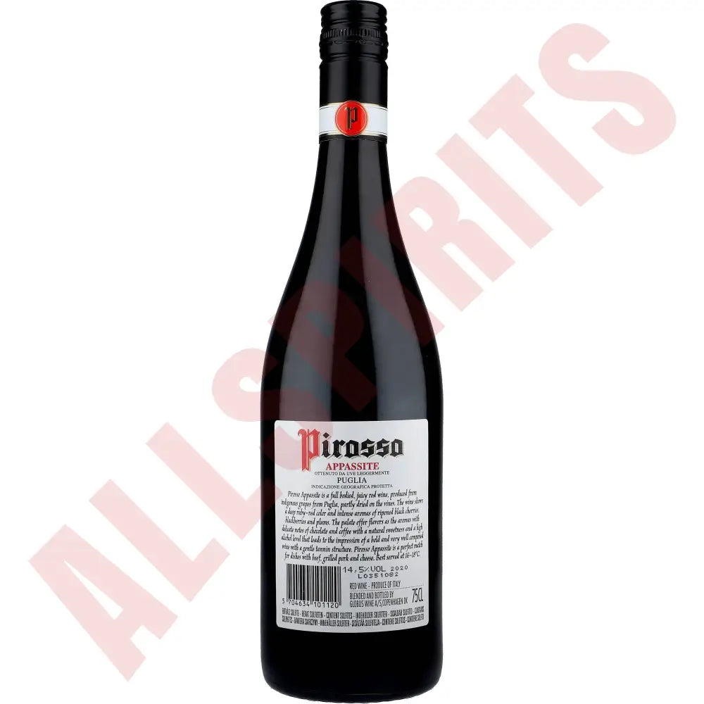 Pirosso Appassite 14,5% 0,75 ltr - AllSpirits