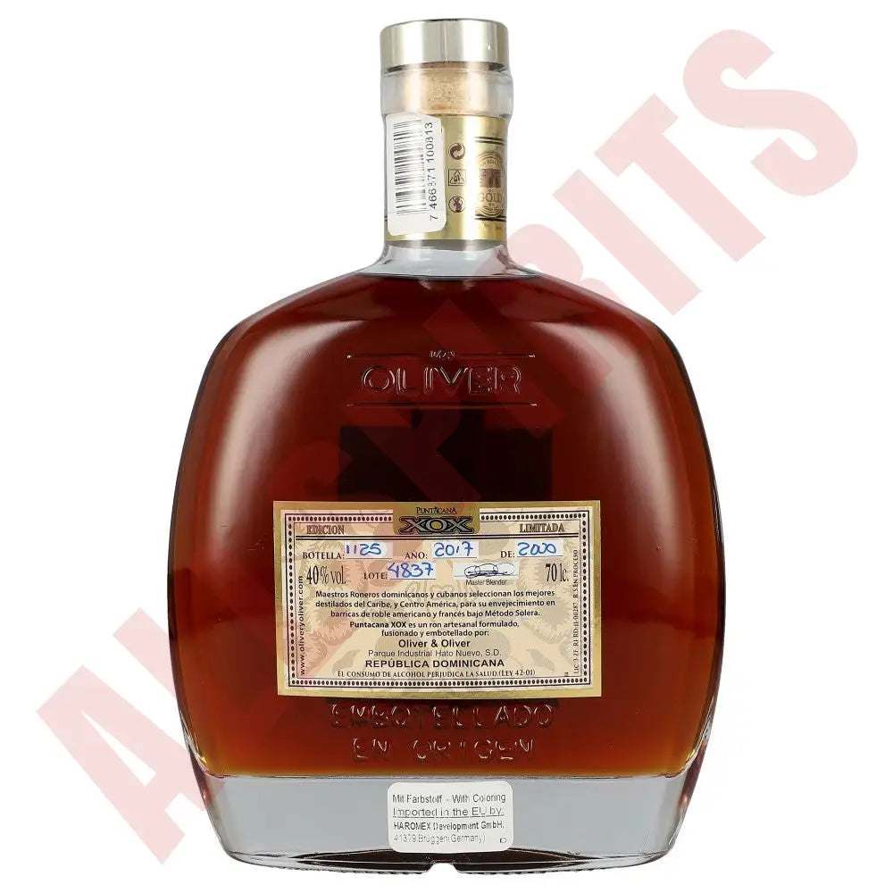 Puntacana Club XOX 50 Aniversario 40% 0,7 ltr. -GB- - AllSpirits