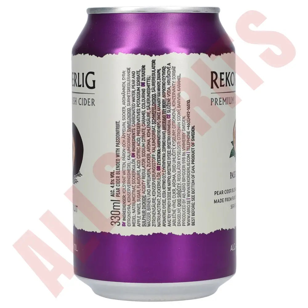 Rekorderlig Prem. Passionfruit 4,5% 24x 0,33 ltr. zzgl. DPG Pfand - AllSpirits