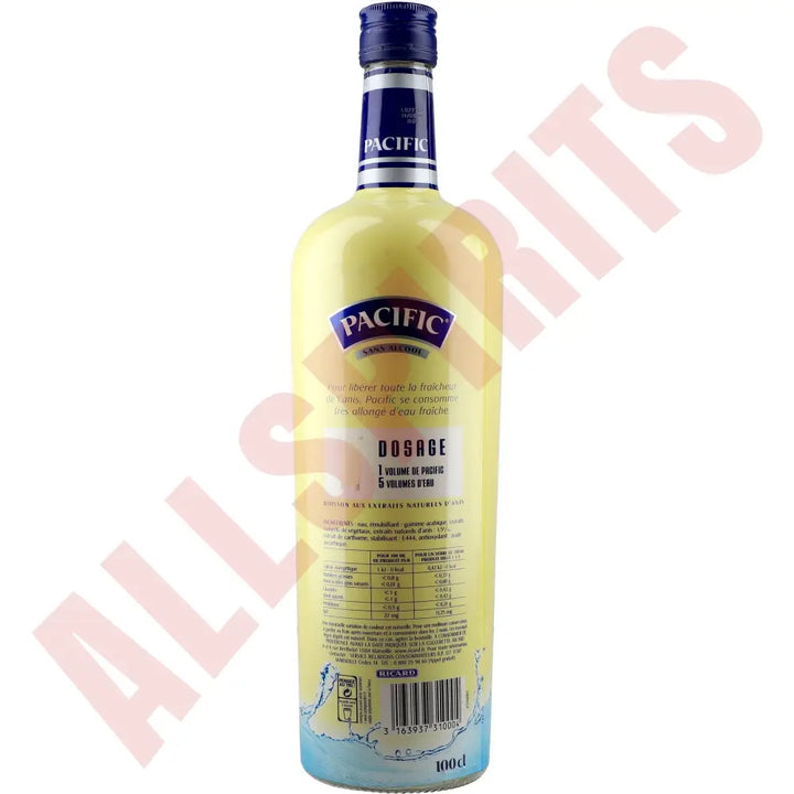 Ricard Pacific Pastis (alc. free) 0% 1 ltr. - AllSpirits