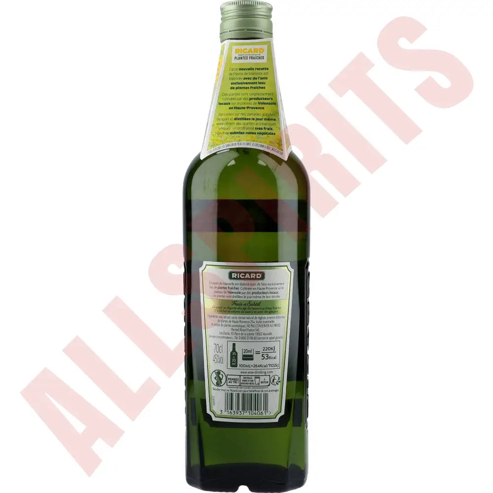 Ricard Plantes Fraiches Pastis 45% 0,7 ltr. - AllSpirits