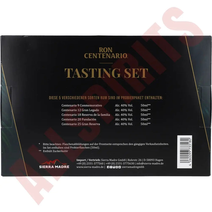 Ron Centenario Rum Tasting Set 5x 0,05 ltr. - AllSpirits