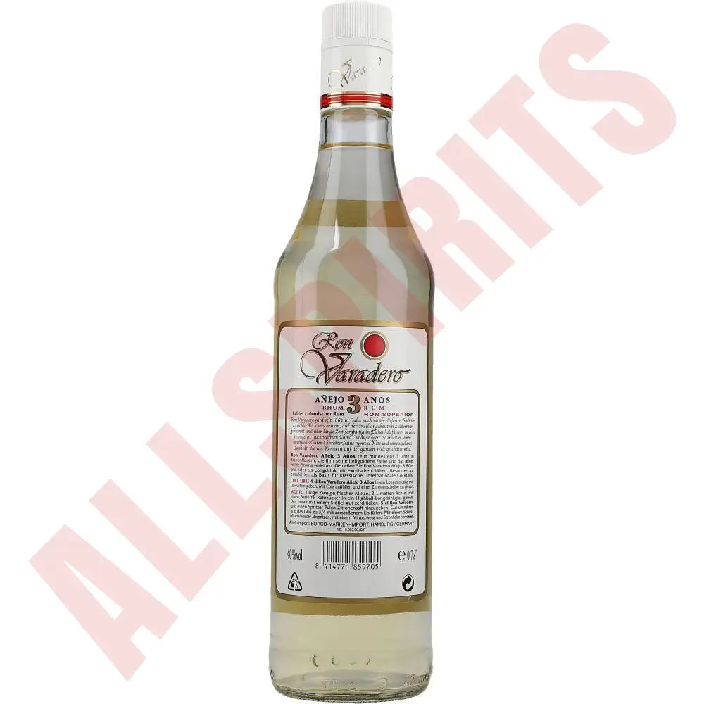 Ron Varadero Anejo 3 Anos 40% 1 ltr. - AllSpirits