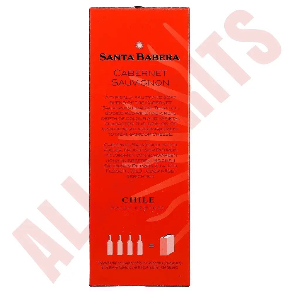 Santa Babera Cabernet Sauvignon 13% 3 ltr. - AllSpirits