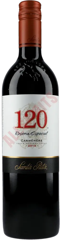 Santa Rita 120 Carmenere 13,5% 0,75 ltr - AllSpirits