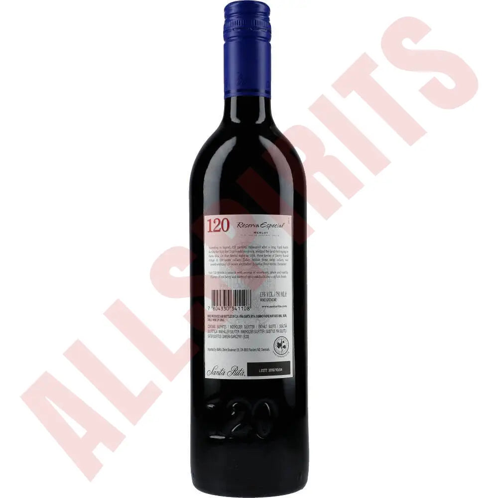 Santa Rita 120 Merlot 13,5% 0,75 ltr - AllSpirits