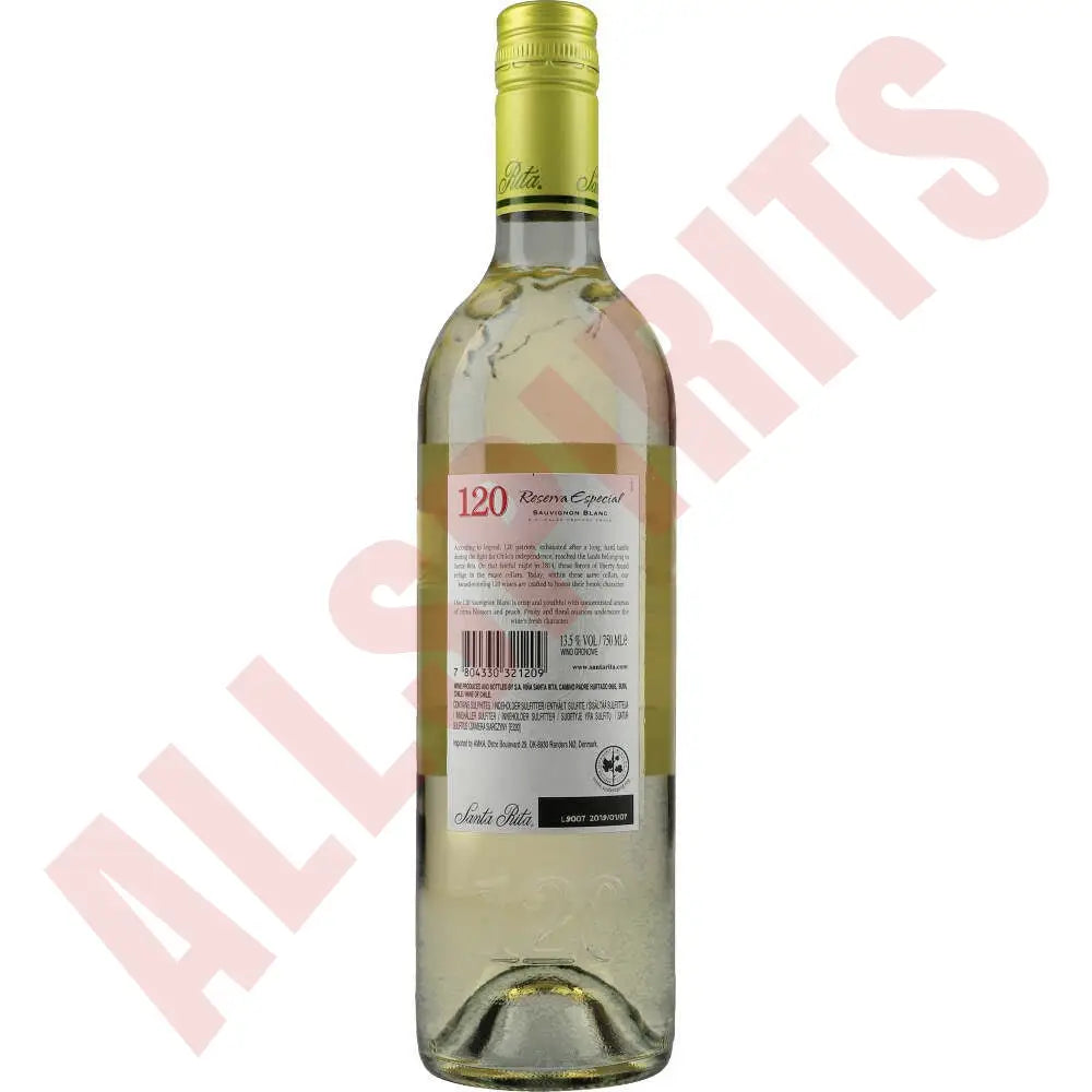 Santa Rita 120 Sauvignon Blanc 13,5% 0,75 ltr - AllSpirits