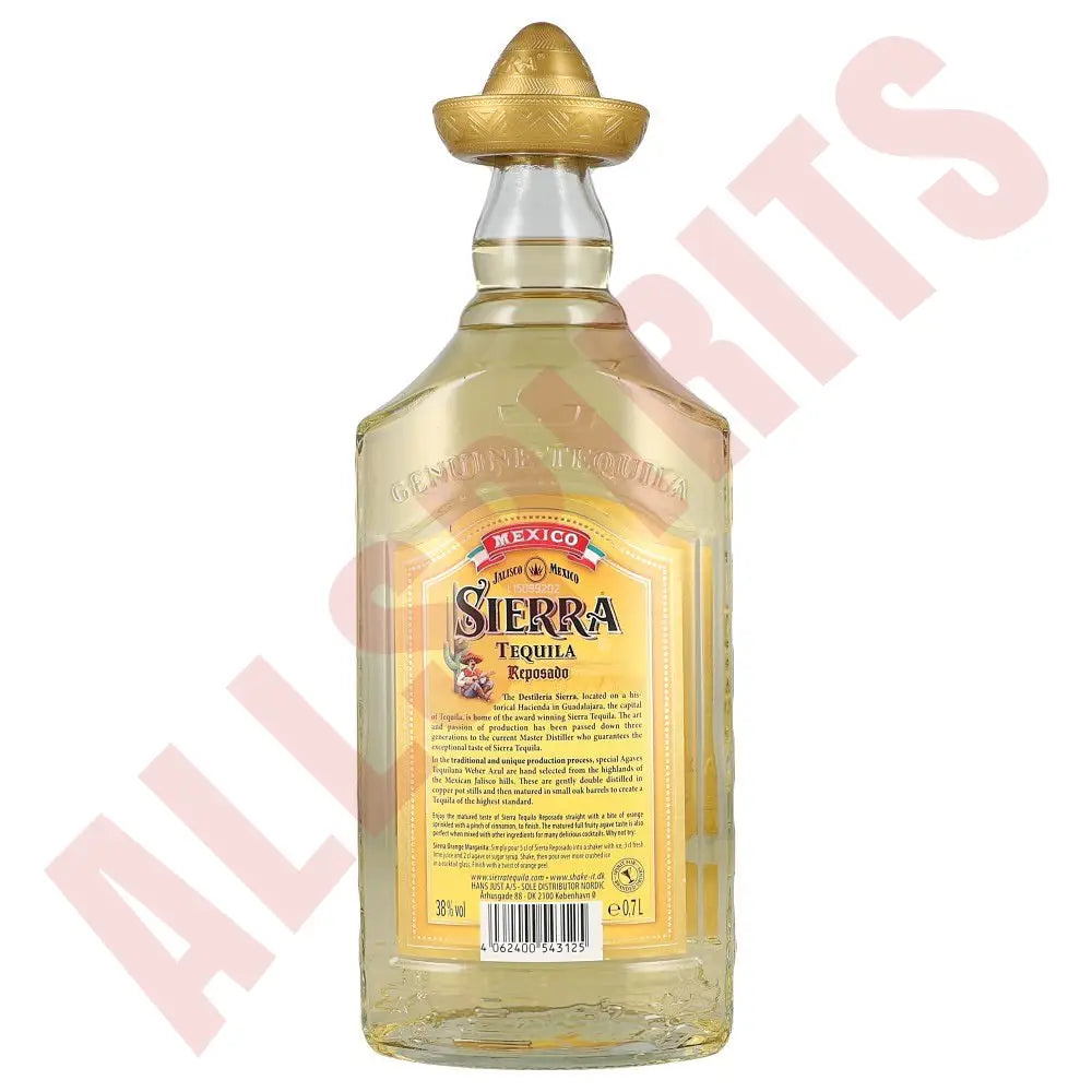 Sierra Tequila Reposado 38% 0,7 ltr. - AllSpirits