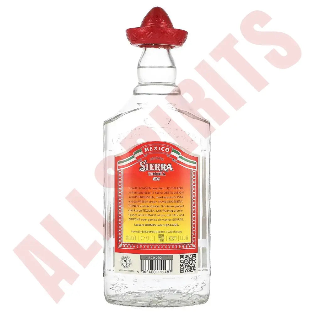 Sierra Tequila Silver 38% 0,7 ltr. - AllSpirits