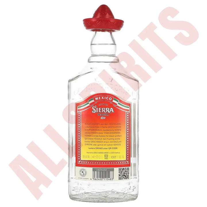 Sierra Tequila Silver 38% 0,7 ltr. - AllSpirits