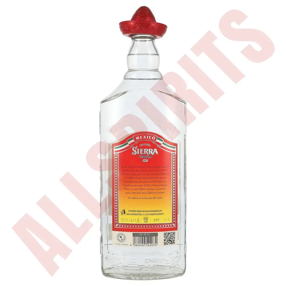 Sierra Tequila Silver 38% 1 ltr. - AllSpirits