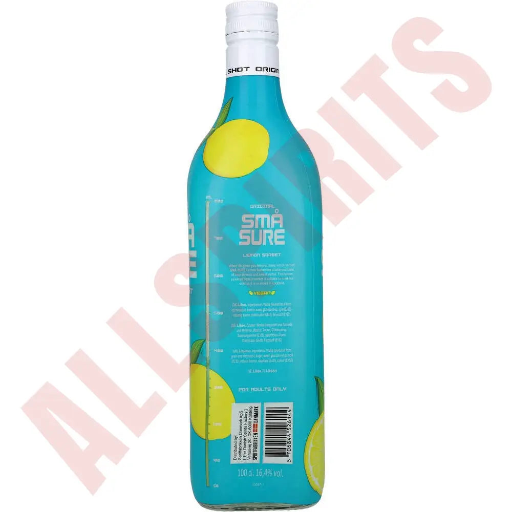 Smĺ Sure Lemon Sorbet 16,4% 1 ltr. - AllSpirits