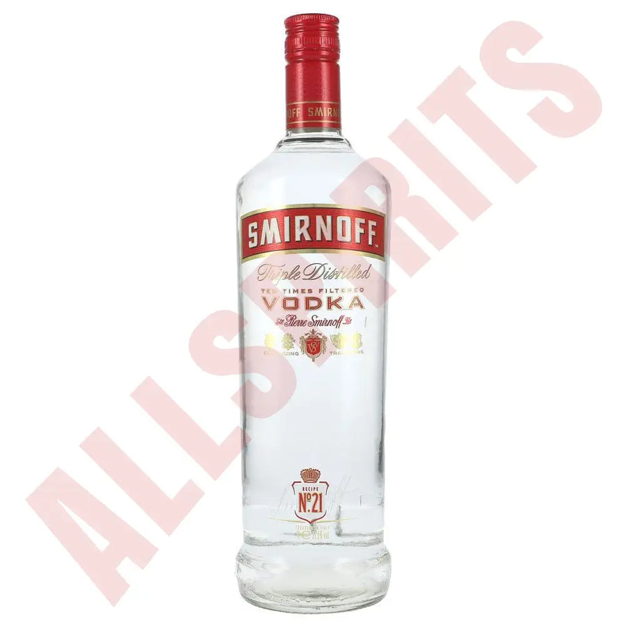 Smirnoff Vodka Red Label 37,5% 1 ltr. - AllSpirits