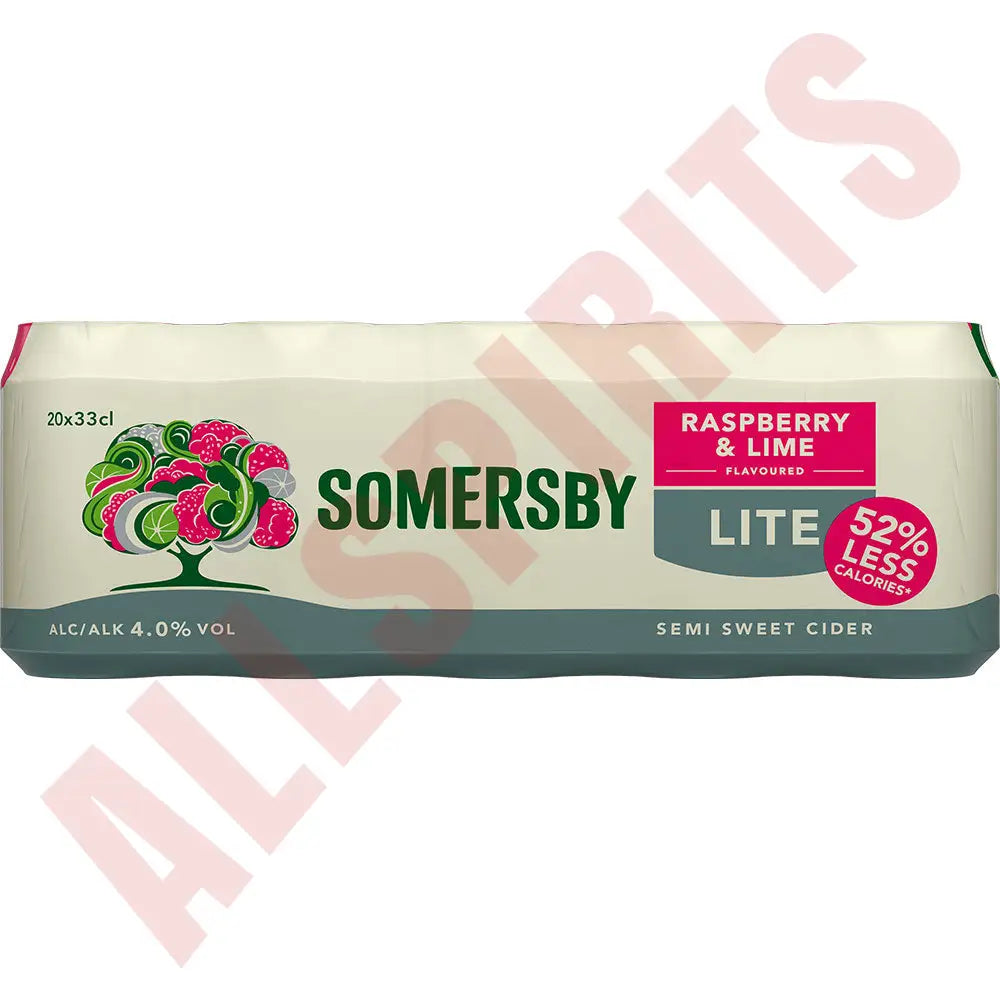 Somersby Raspberry & Lime Lite 4 0% 20X0 33L Zzgl. Dpg Pfand Cider