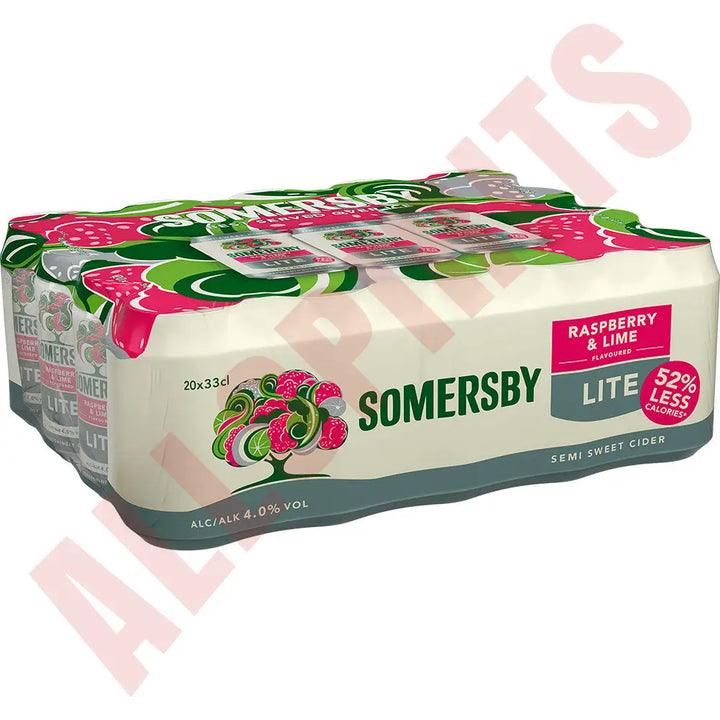 Somersby Raspberry & Lime Lite 4 0% 20X0 33L Zzgl. Dpg Pfand Cider