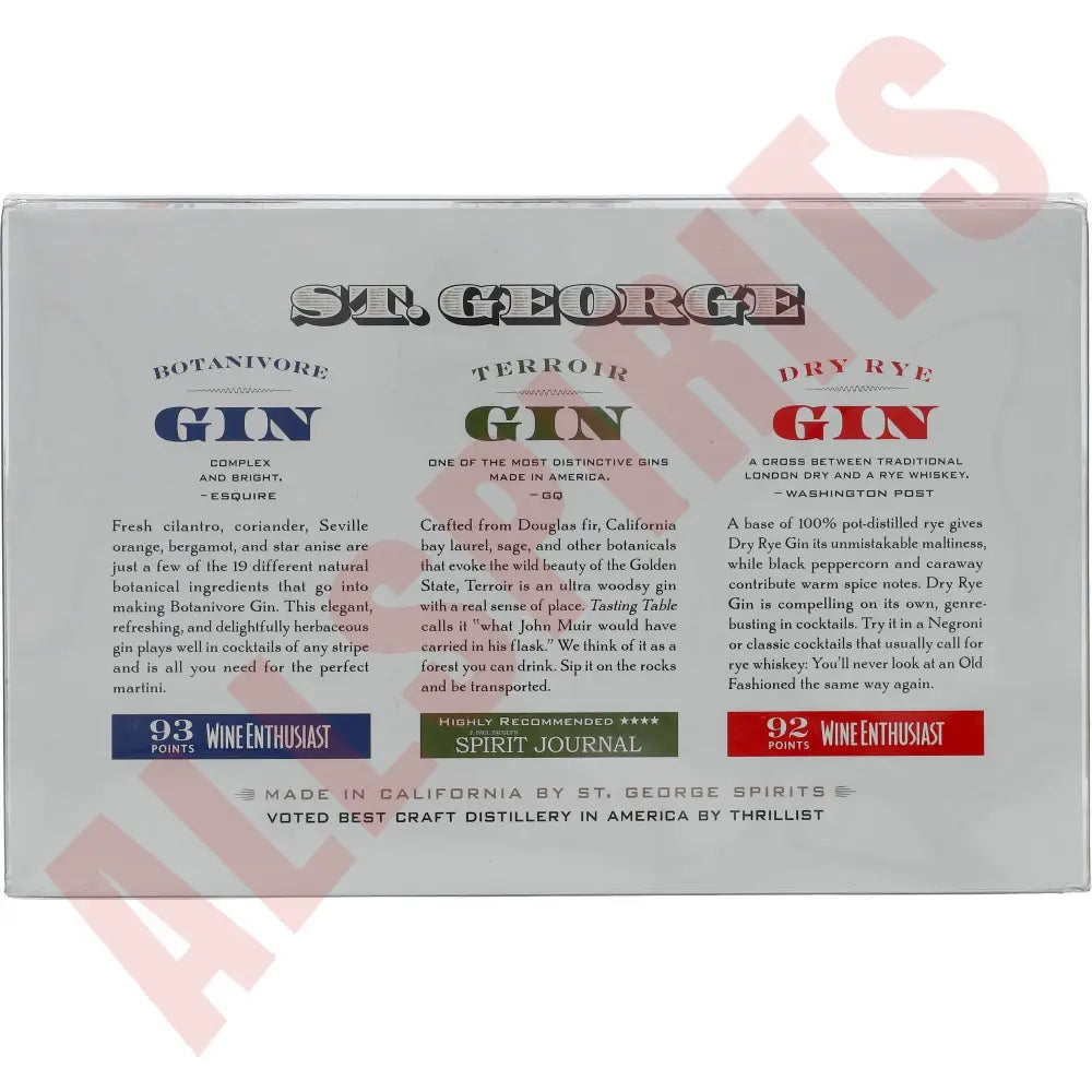 St. George Combo Gin Set 3x0,2L -US- 45% - AllSpirits