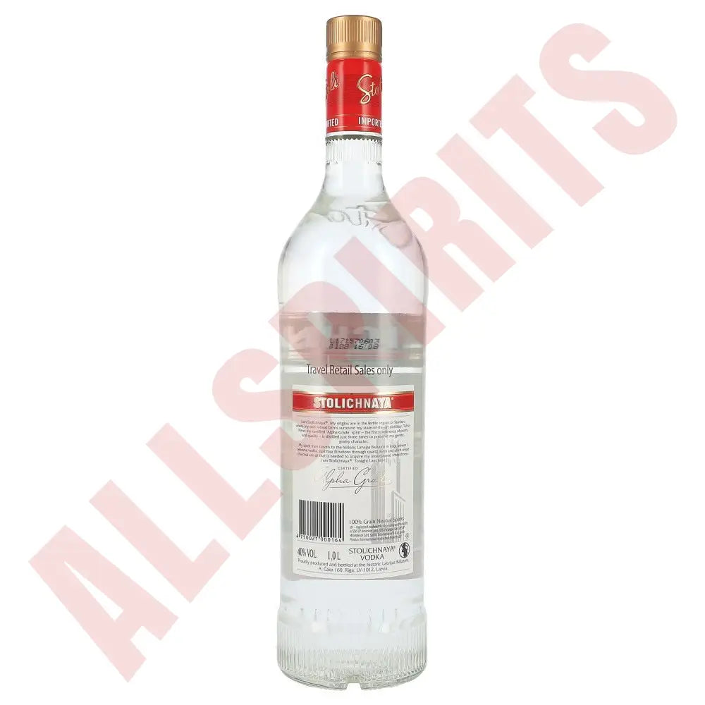 Stolichnaya Premium Vodka 40% 1 ltr. - AllSpirits