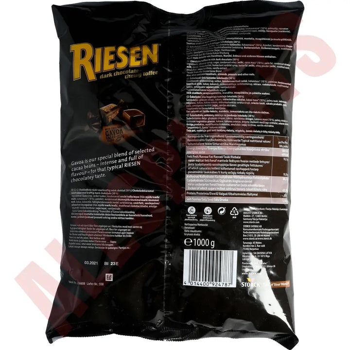 Storck Riesen – Dunkle Schokolade – Weichkaramell 1kg - AllSpirits