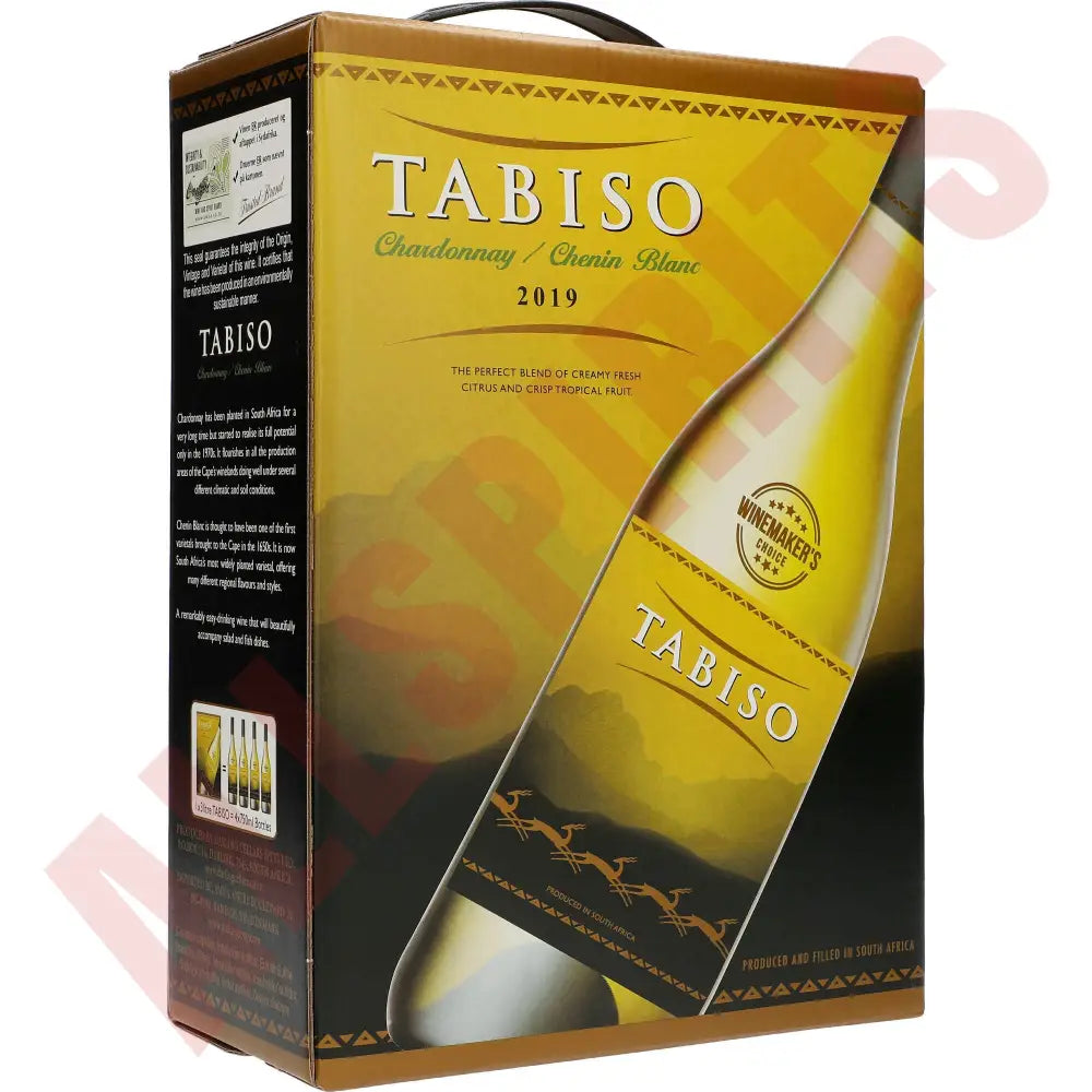 Tabiso Chardonnay 13% 3 ltr. - AllSpirits