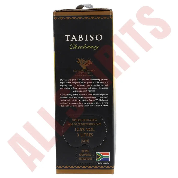 Tabiso Chardonnay 13% 3 ltr. - AllSpirits