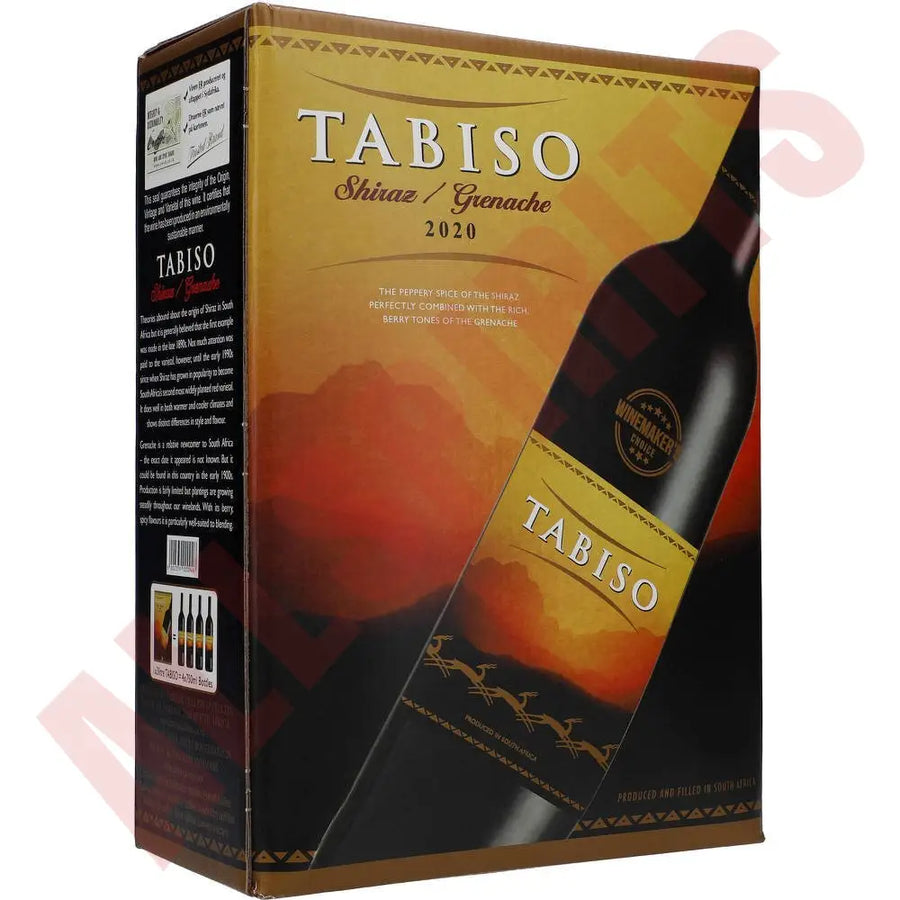 Tabiso Shiraz 13,5 % 3 ltr. - AllSpirits