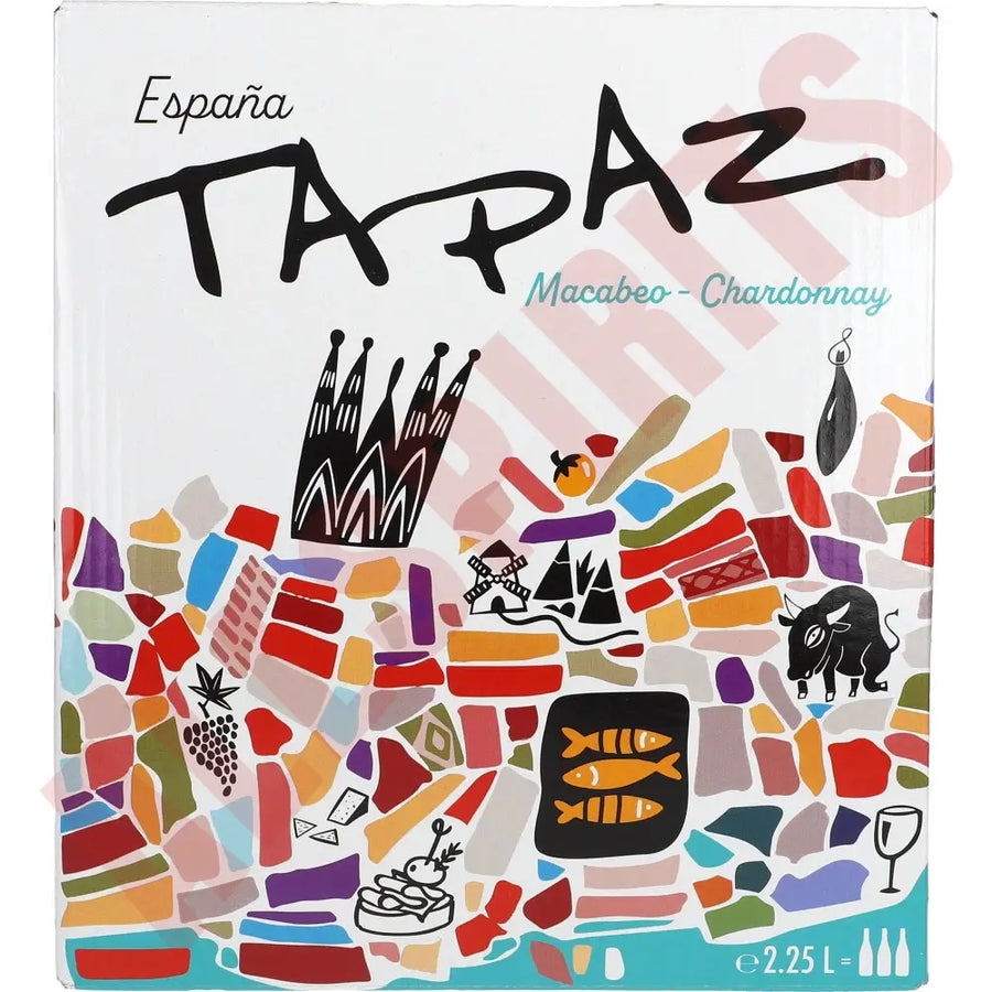 Tapaz Macabeo Chardonnay 11,5% 2,25L BIB - AllSpirits