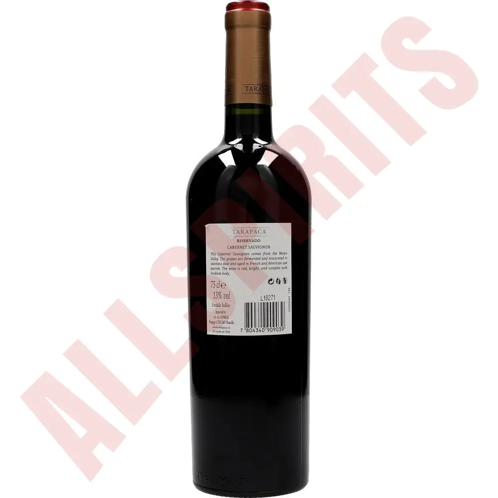 Tarapaca Reservado Cabernet Sauvignon 14% 0,75 ltr. - AllSpirits