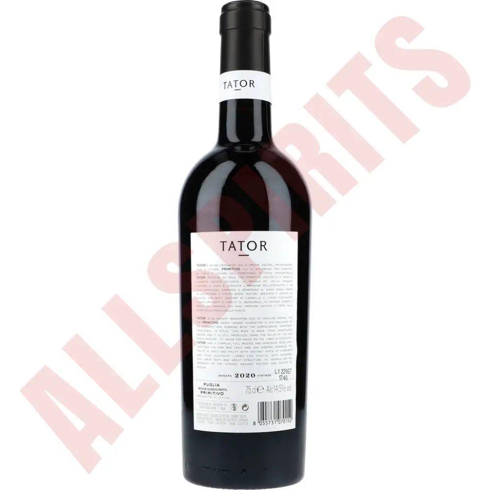 Tator Primitivo 14% 0 75 Liter Wein & Sekt