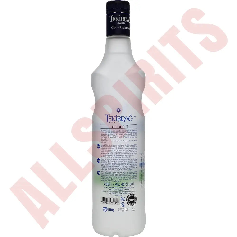 Tekirdag Rakisi 45% 0,7 ltr. (RB) - AllSpirits