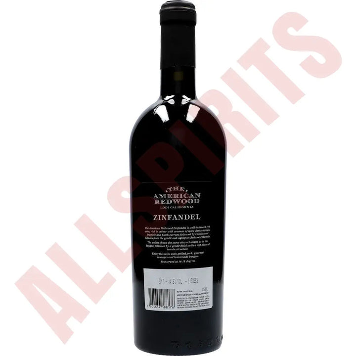 The American Redwood Zinfandel 14,5% 0,75 ltr - AllSpirits