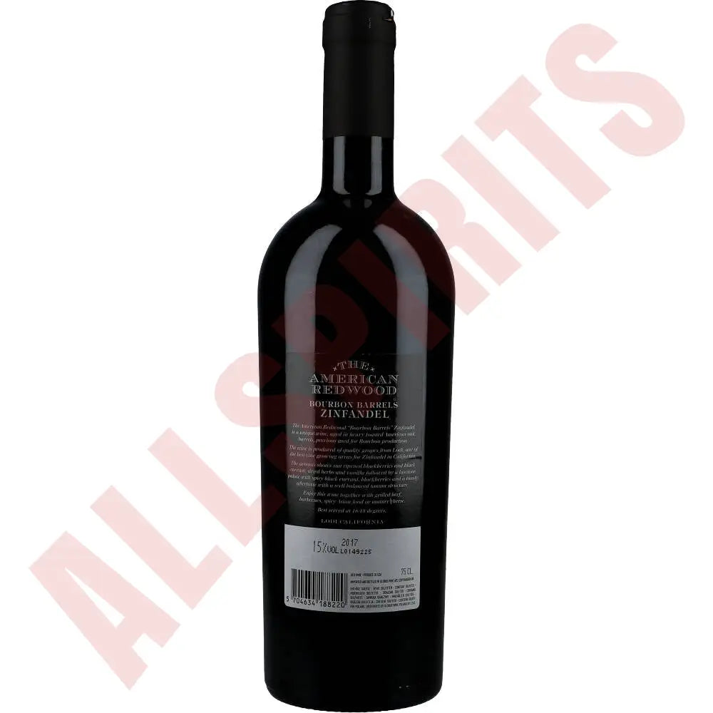 The American Redwood Zinfandel Bourbon Barrels 15% 0,75 ltr. - AllSpirits