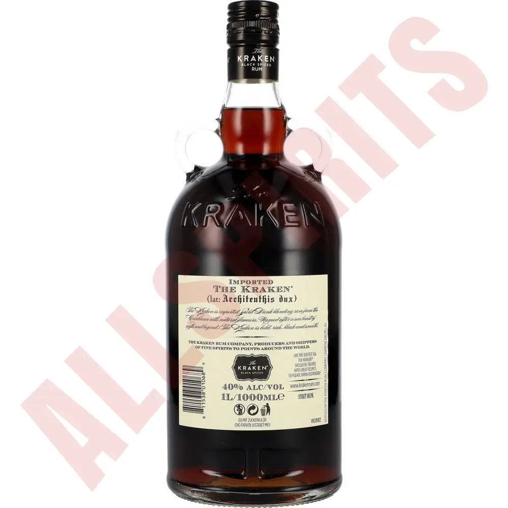 The Kraken Black Spiced Rum 40% 1 ltr. - AllSpirits